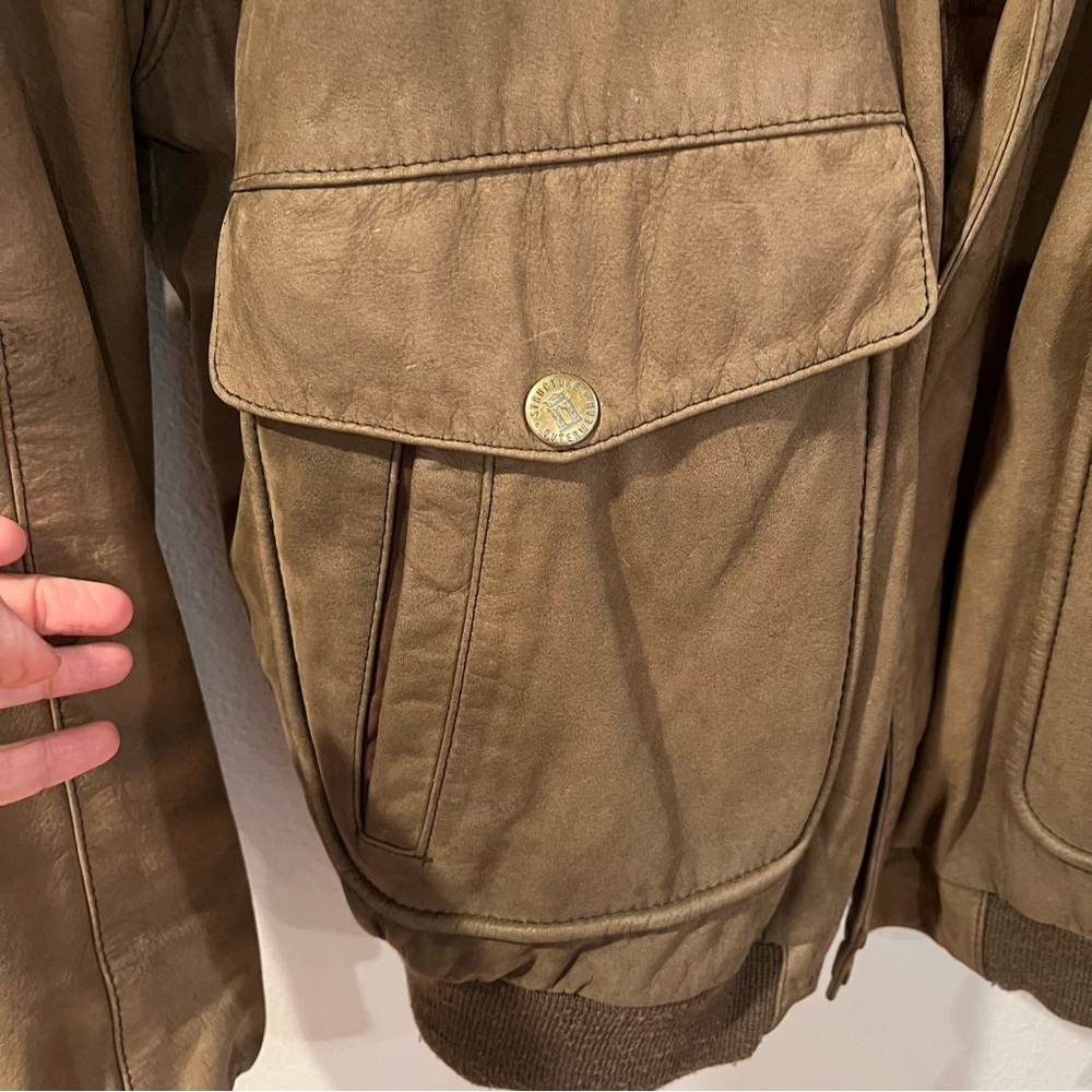 Vintage Structure leather Jacket - Picture 3 of 10